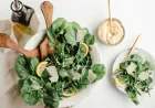 Creamy spinach and mushroom quiche