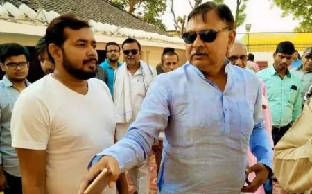 बाहुबली हरिशंकर तिवारी के बेटे और पूर्व विधायक विनय शंकर तिवारी 14 दिन की न्यायिक हिरासत में.